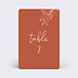 Marque-table mariage Terracotta Flowers