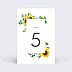 Marque-table mariage Tournesol