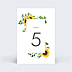 Marque-table Mariage Tournesol