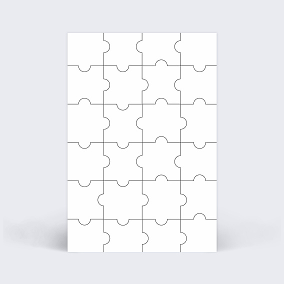 Marque-table Mariage Puzzle