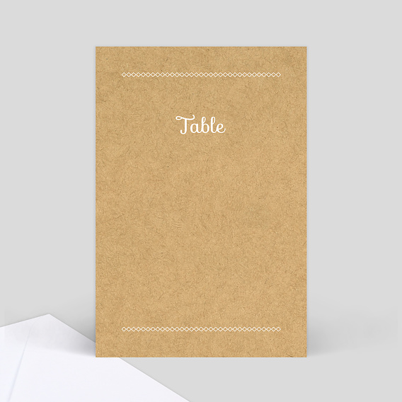 Marque-table mariage Instant Élégant Recto