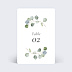 Marque-table mariage Couronne Eucalyptus Minimaliste Recto