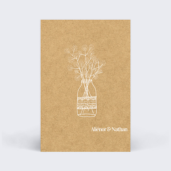 Marque-table Mariage Fleurs des Champs