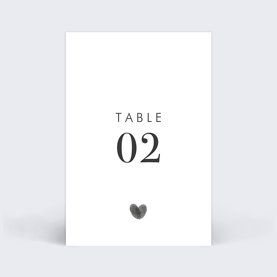 Marque-table mariage Fait Main Recto