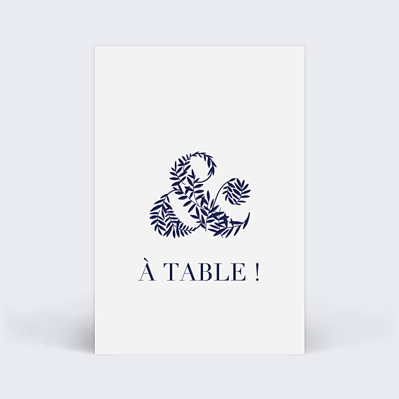 Marque-table Mariage Esperluette