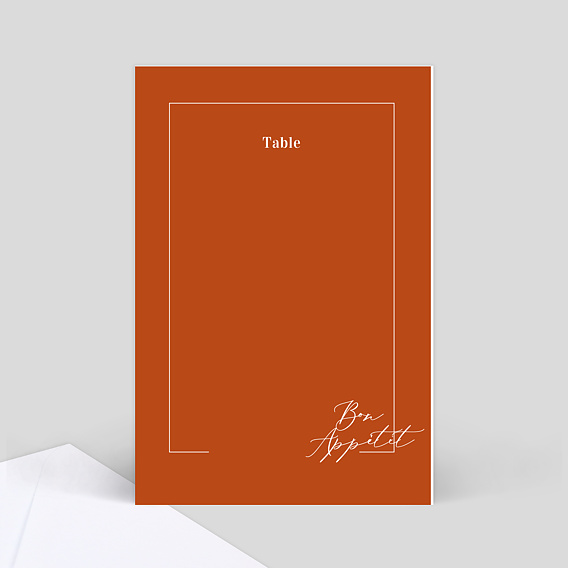 Marque-table mariage Été Indien Verso