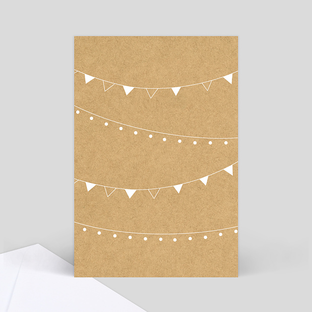 Marque-table Mariage Bucolique Verso