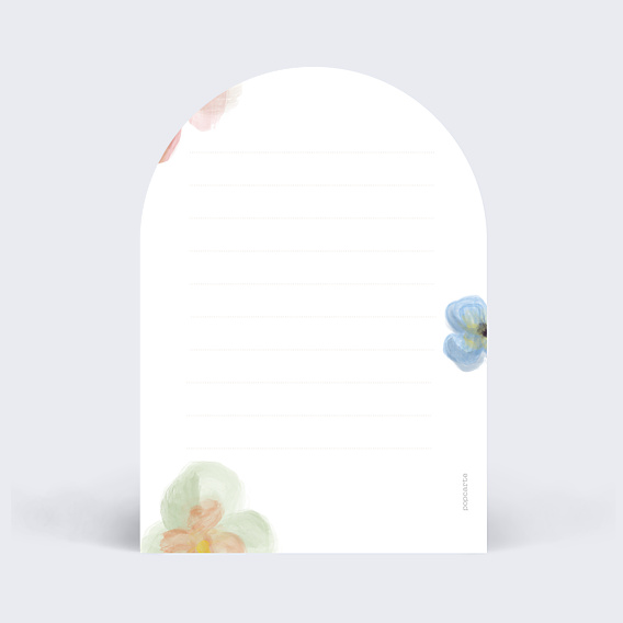 Marque-table Mariage Profusion aquarelle