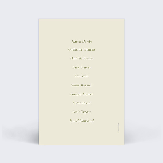 Marque-table Mariage Bloom floral