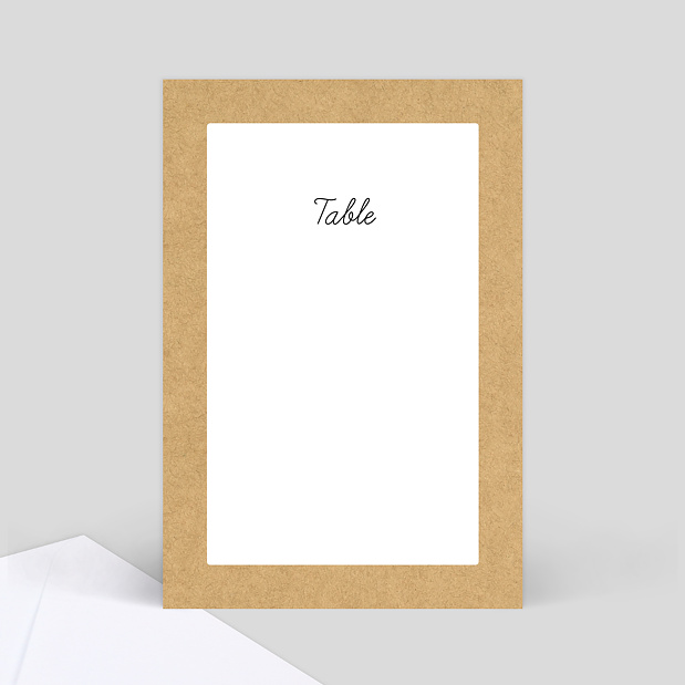 Marque-table Mariage Bucolique Recto