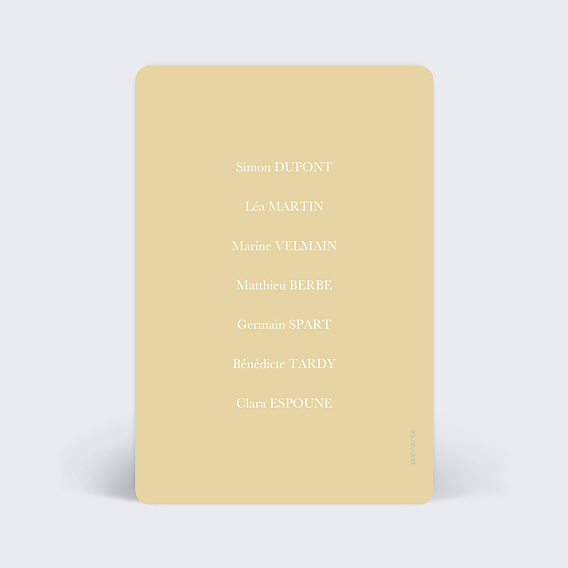 Marque-table mariage Joli Oui Verso