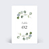 Marque-table Mariage Couronne Eucalyptus Minimaliste