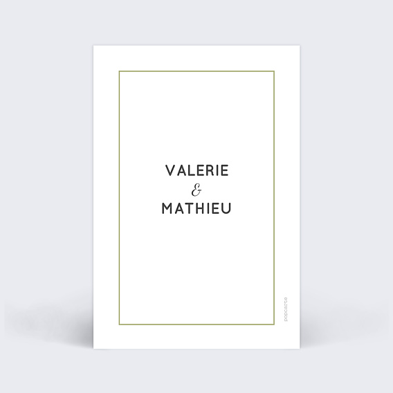 Marque-table Mariage Graphique