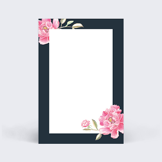 Marque-table Mariage Dark Peony