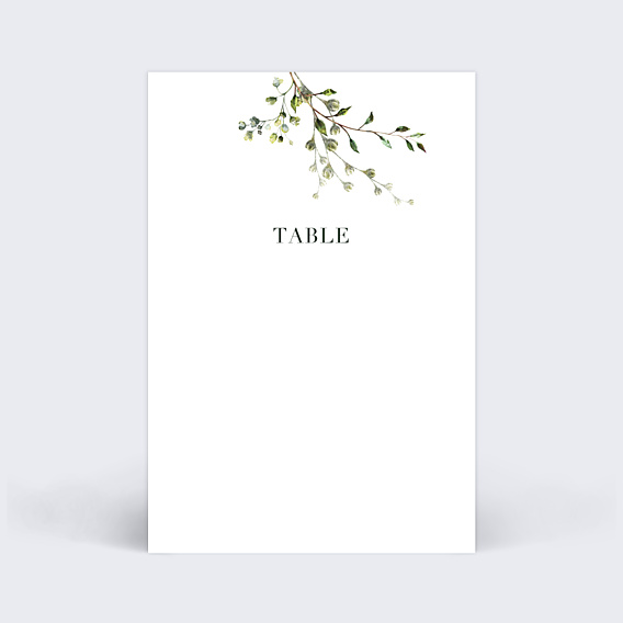Marque-table Mariage Herbarium