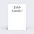Marque-table Mariage Sobre & Jolie