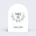 Marque-table Mariage Couronne d'Oliviers