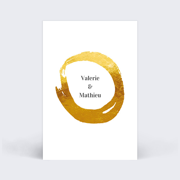 Marque-table Mariage Alliance Verso