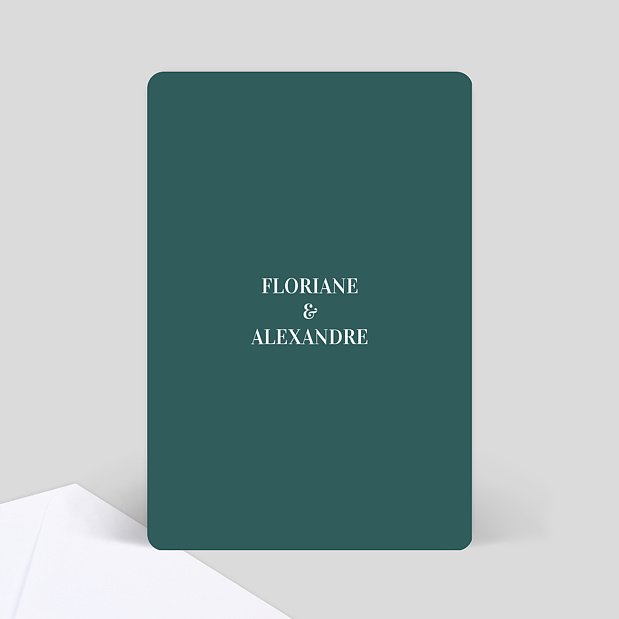 Marque-table Mariage Badinage Verso