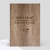 Marque-table Mariage Bois
