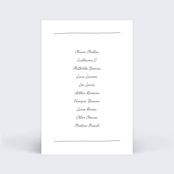 Marque-table Mariage Message Humoristique