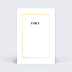 Marque-table Mariage Feuilles d'Or