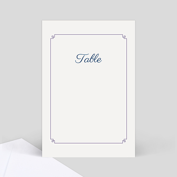 Marque-Table Hirondelle d'amour Verso