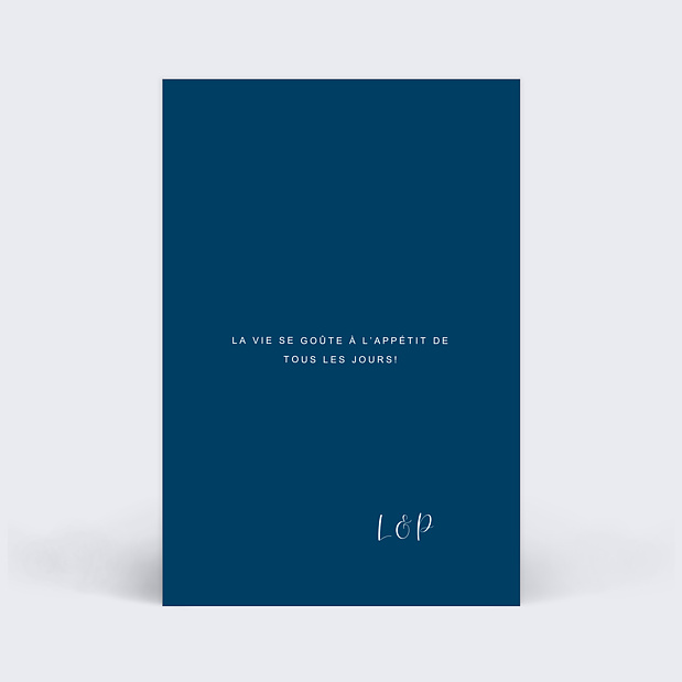 Marque-table Mariage Velours Verso