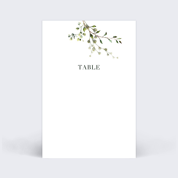 Marque-table mariage Herbarium Verso