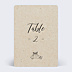 Marque-table Mariage Voyage Vintage