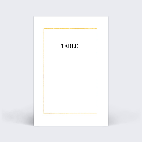 Marque-table Mariage Feuilles d'Or