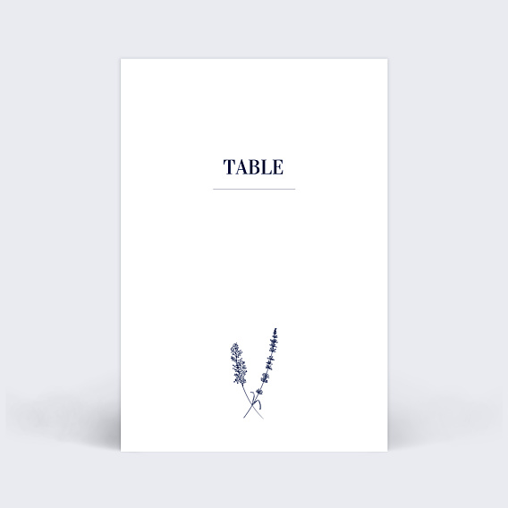 Marque-table Mariage Jolie Lavande
