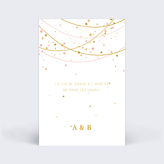Marque-table Mariage Fairy Lights