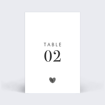 Marque-table Mariage Fait Main
