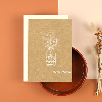 Marque-table Mariage Fleurs des Champs