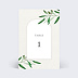 Marque-table mariage Arche et Oliviers