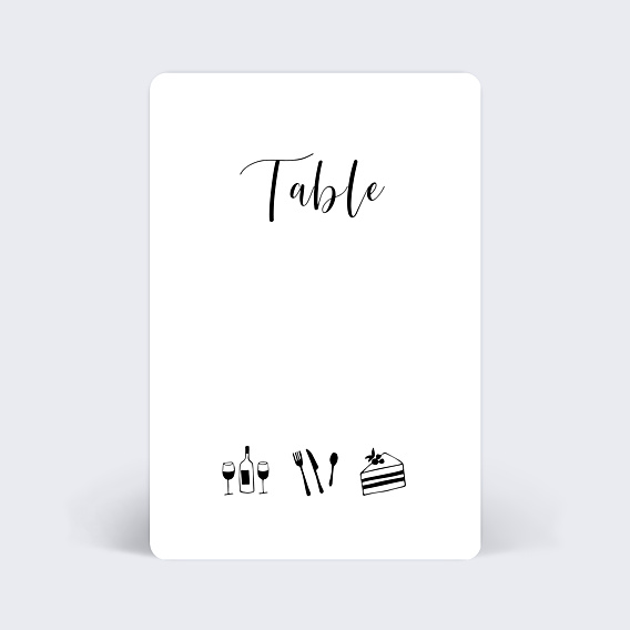 Marque-table mariage Tempo