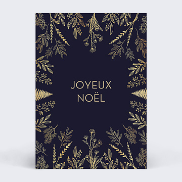 Marque-table Nol Fleurs Ocre