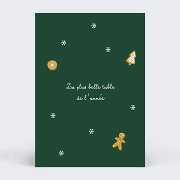 Marque-table Nol Pain d'pices 