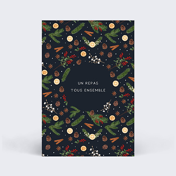 Marque-table Nol Essence d'hiver