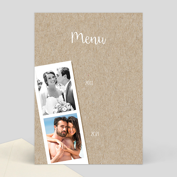 Menu Anniversaire De Mariage Popcarte Menu Anniversaire De Mariage Popcarte