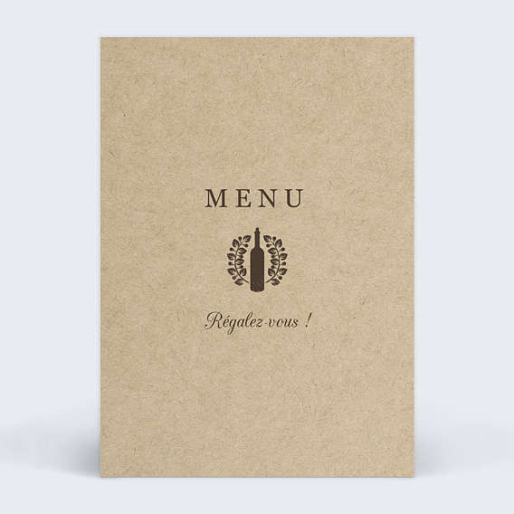 Menu anniversaire Bonne Cuvée