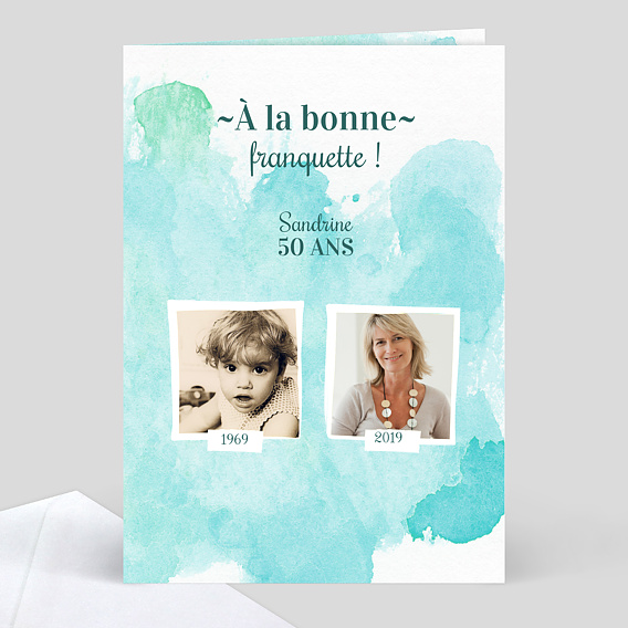 Menu anniversaire flashback 50 ans