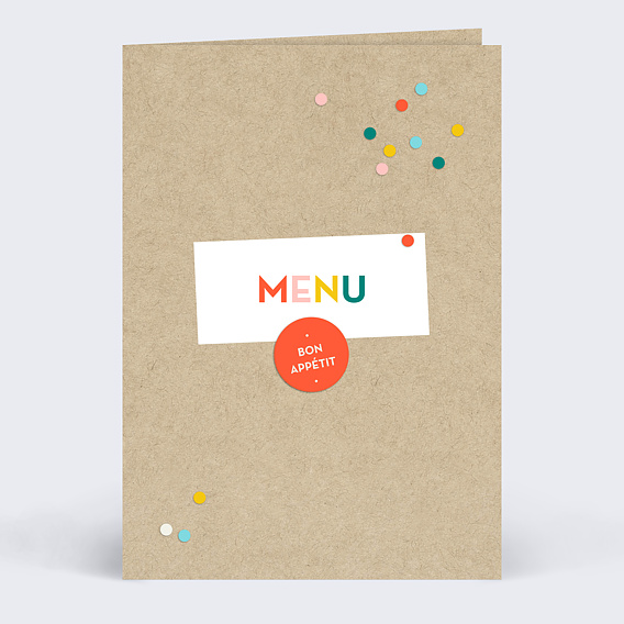 Menu anniversaire Jeux des 7 Familles