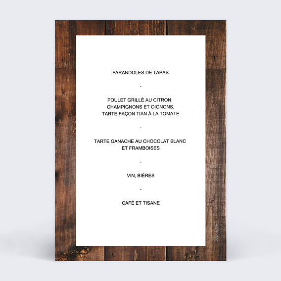 Menu anniversaire Pur Malt Verso