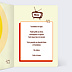 Menu anniversaire Années 70 Intérieur Droit