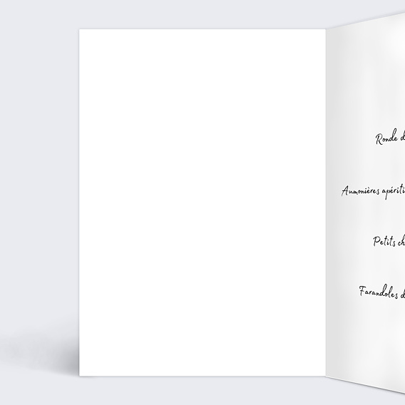 Menu anniversaire Devinette Colorée Intérieur Gauche