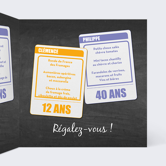 Menu anniversaire En Famille Intérieur Droit