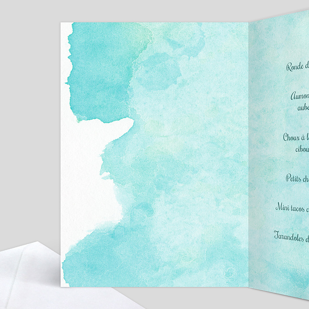 Menu anniversaire flashback 50 ans Intérieur Gauche