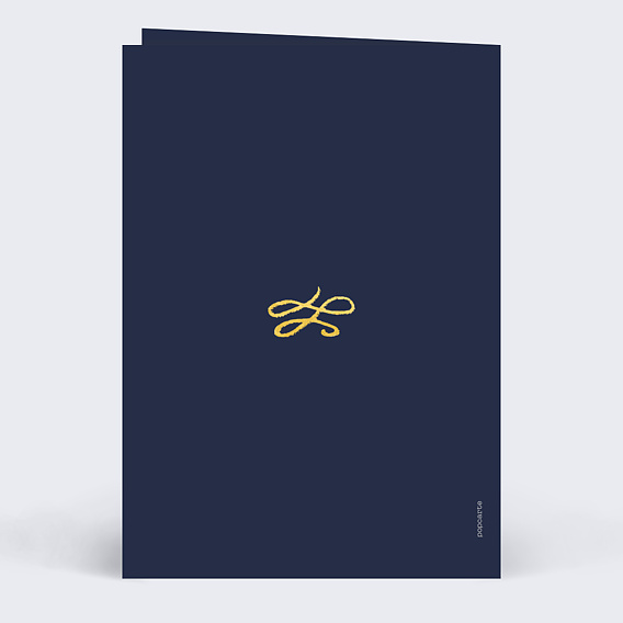 Menu anniversaire Bulles Ocre Verso